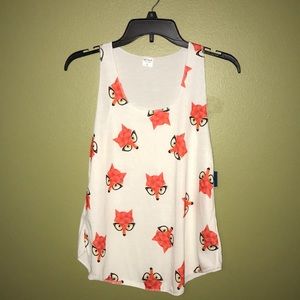 NWT LA Soul All Over Fox Print Tank - size S